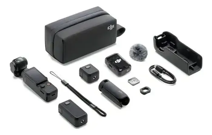 Câmera DJI Osmo Pocket 3 Creator Combo - Completa (Vídeo 4K/120fps + Mic 2)