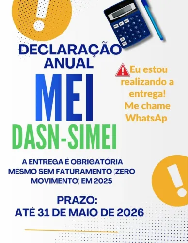 Declaração Faturamento anual MEI