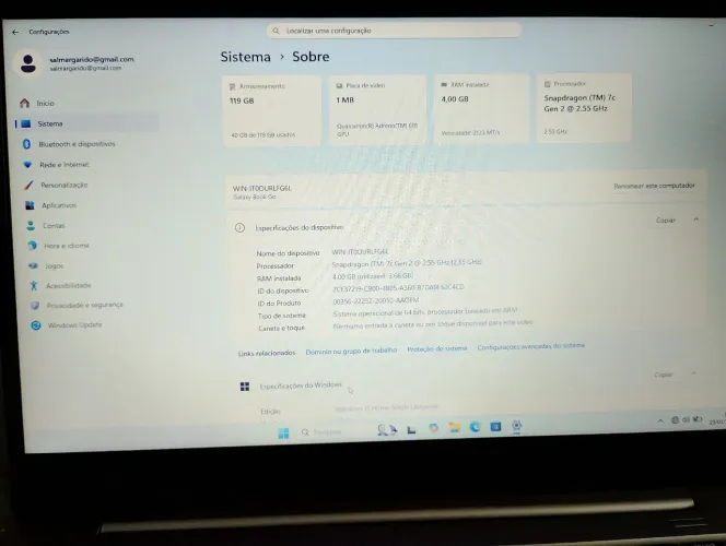 Notebook Samsung Galaxy book Go