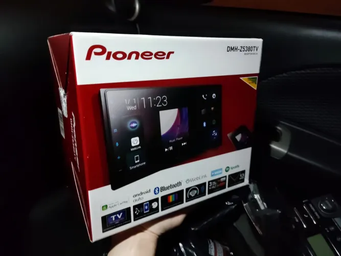 Multimídia Pioneer DMH-Z5380TV ? Tela de 6.8" com TV Digital, Apple CarPlay e Android Auto