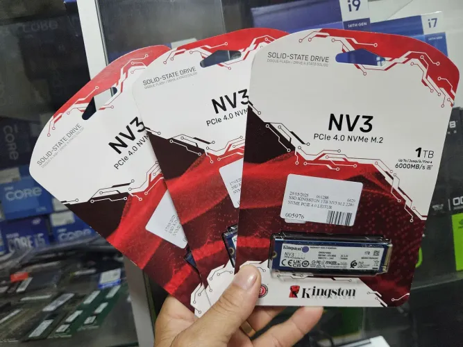  ssd Kingston 1tb para seu pc ou notebook gamer nv3 6000mbs   