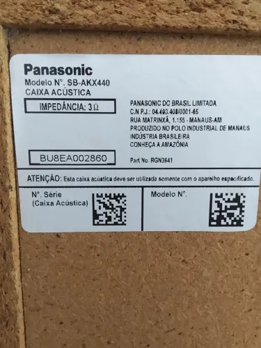Caixa Panasonic 