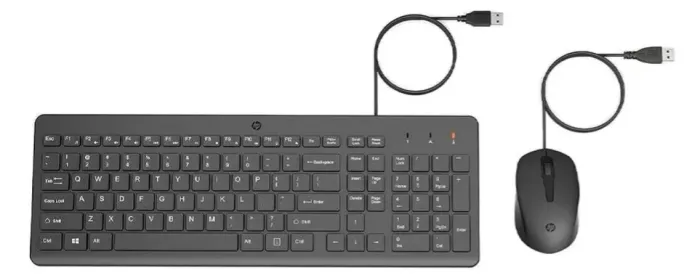 Combo Teclado E Mouse Hp 150, Usb, Abnt2, Preto