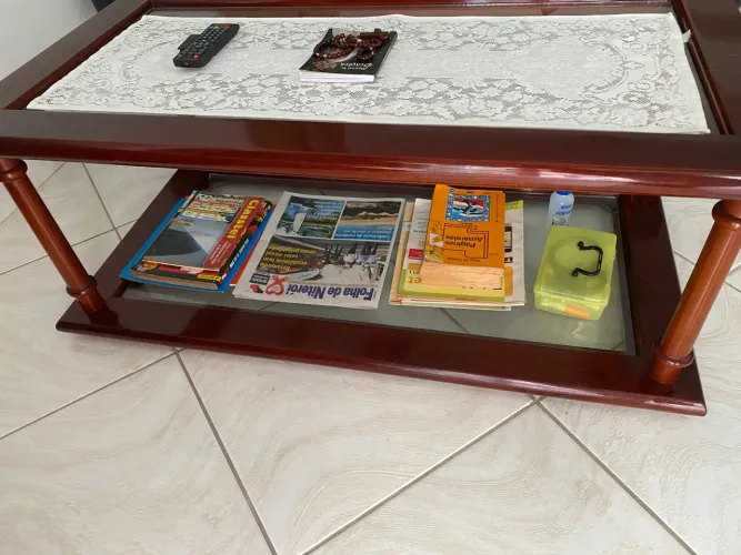 Mesa de centro retangular
