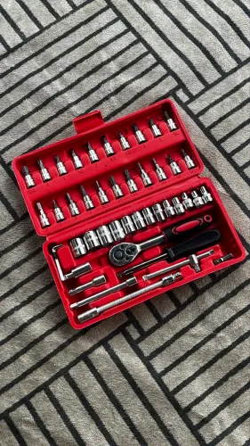 Kit Ferramentas Soquete - 46 Peças- NOVO