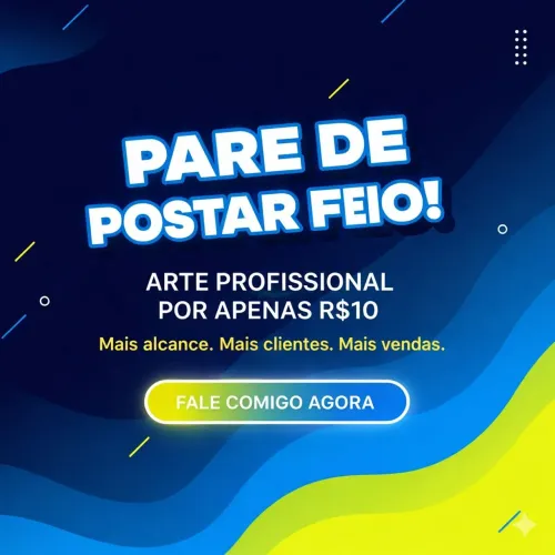 Arte para Instagram a partir de R$10 | Divulgação Profissional.