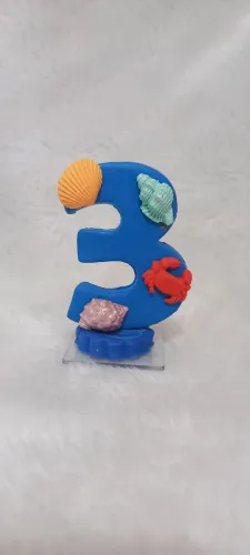 Vela de biscuit simples personalizada