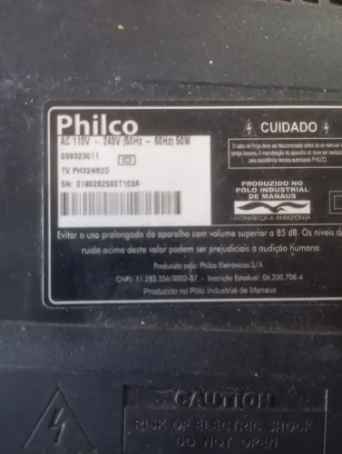 Tv Philco sem display 32 placas funcionando perfeitamente