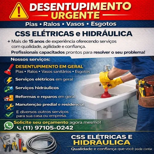 CSS ELÉTRICAS HIDRÁULICA DESENTUPIMENTO 