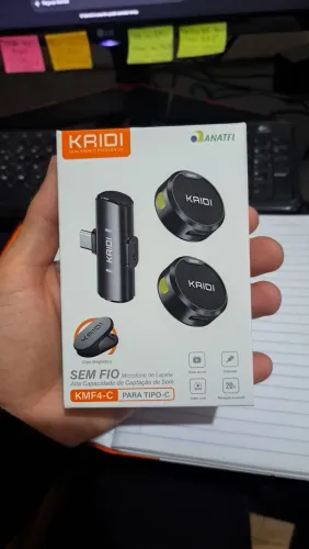Microfone de Lapela Kaidi sem fio