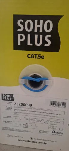 Cabo de rede sohoplus cat5e 305m