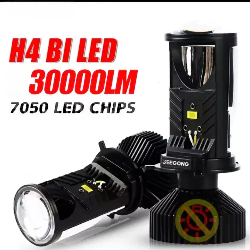 Projetor LED H4.CSP Chips 100W  6.000K 30.00LM
