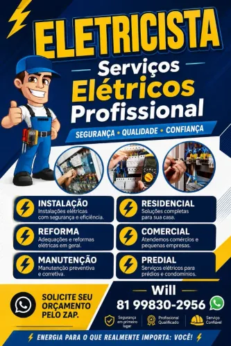 Eletricista Residencial, Predial e Industrial 