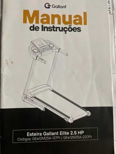 ESTEIRA GALLANT ELITE 2.5 HP