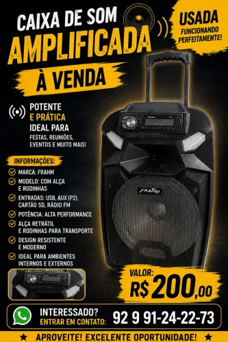 Caixa de som amplificada