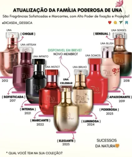 Perfume Feminino Luna várias fragrâncias
