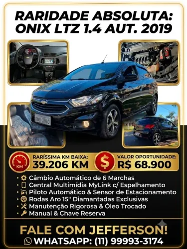 Chevrolet Onix Hatch LTZ 1.4 8V Flex Aut. 4P 2019