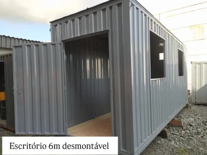 Container 6 Metros Desmontável - Aço Galvanizado