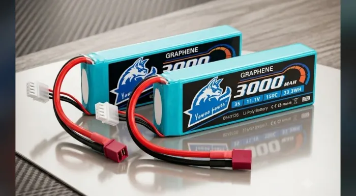 02 bateria lipo Grafeno 3S 3000 mAh Hard Case .