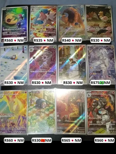 Cartas Pokémon TCG Artes Raras Originais