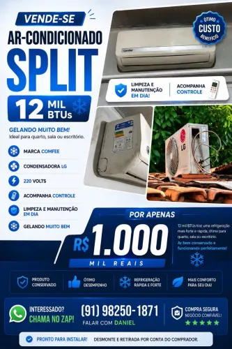 Ar condicionado confree 12mil BTus