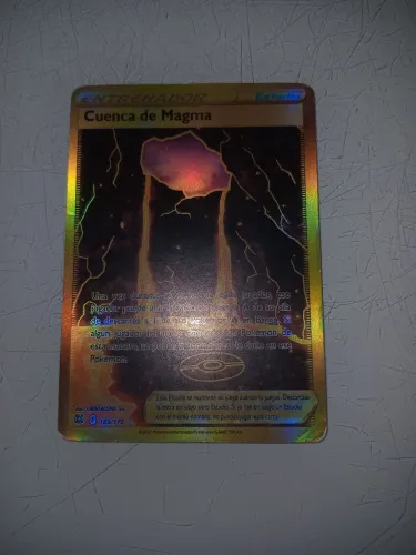 Carta pokémon Cuenca de magma e eu não posso prometer que é original