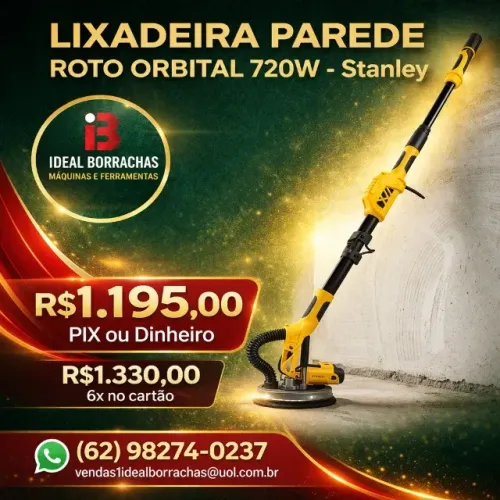 Lixadeira Parede 750W - Profissional Stanley