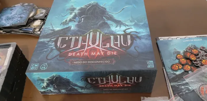 Cthulhu Death May Die Medo do Desconhecido - português jogo de tabuleiro