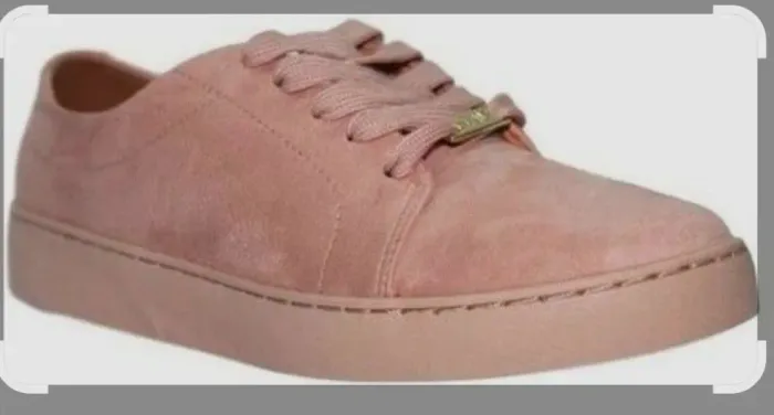 Tênis feminino vizzano camurça rosa