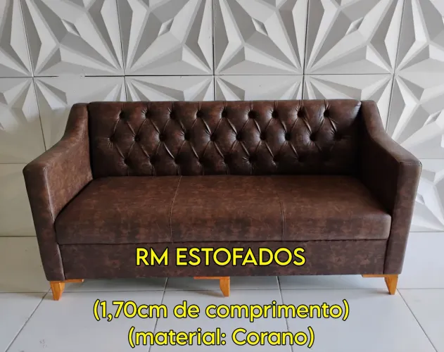Sofá para sala de espera, barbearia ou salão de beleza 
