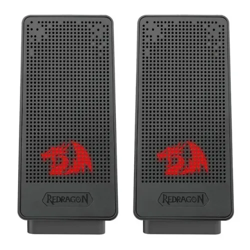 Caixa de Som Gamer | Redragon Ranch | 2x3W RMS | USB | LED Vermelha | Preto - Loja FH