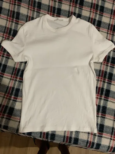 Camiseta Canelada Branca - ZARA