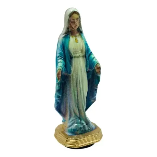 santinha imagem nossa senhora das graças enfeite religioso 6,5cm auto colante