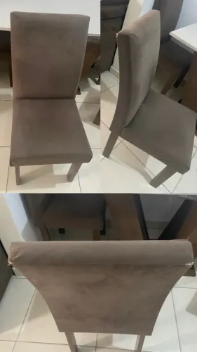 Mesa de Jantar 4 Lugares com Tampo de Vidro - Conservada