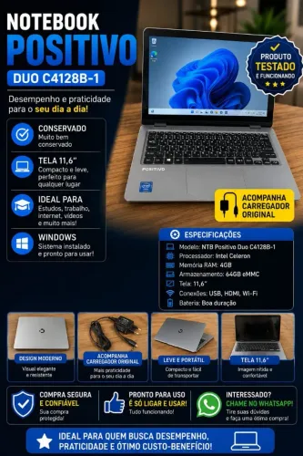 Vendo um Notebook Da Marca Positivo