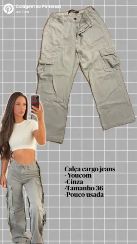 Calça cargo jeans Youcom