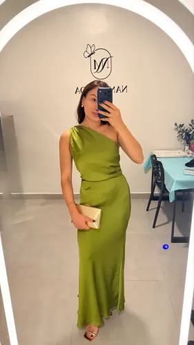 Vestido de festa verde 