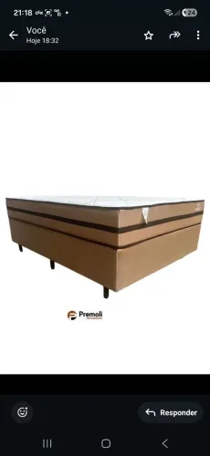 cama casal 138X188X67 Molas Ensacad R$ 1 429,00<br>R$ 1.420,00