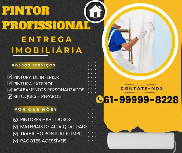 PINTOR PROFISSIONAL - ENTREGA IMOBILIÁRIA COMPLETA 
