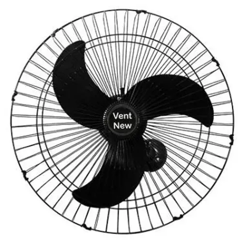 VENTILADOR OSC PAREDE 60CM GRADE AÇO PRETO