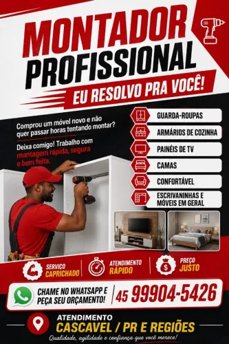 MONTADOR DE MOVEIS  - Cascavel e Região  