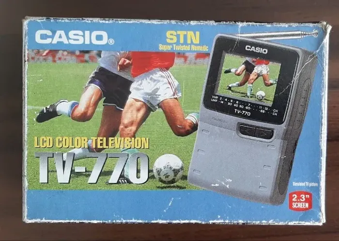 Mini tv portátil Casio 770.