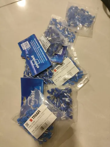 Terminal 2,5mm tubular ( ilhós) 1000 peça