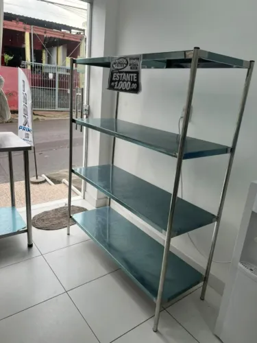 Estante em inox a pronta entrega