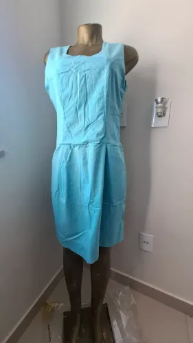 Vestido verde linho 40/42