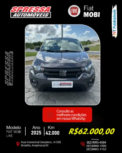 Fiat Mobi Like 1.0 Fire Flex 5P. 2025
