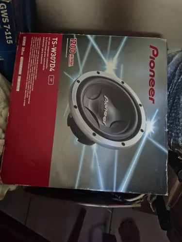 Subwoofer Pioneer Cara Preta TS-W307D4 12" 1200W - Novo Na Caixa