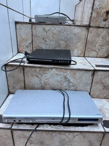 Lote 3 DVD Players Antigos Com Defeito Para Peças Ou Conserto