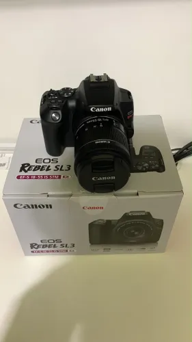 Canon SL3 + 2 Lentes (18-55mm e 10-18mm)