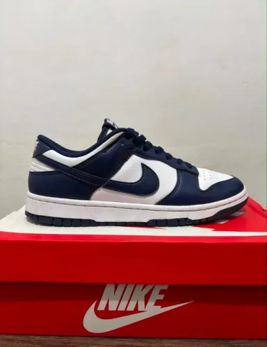 Nike Dunk Low ?Midnight Navy and White?.